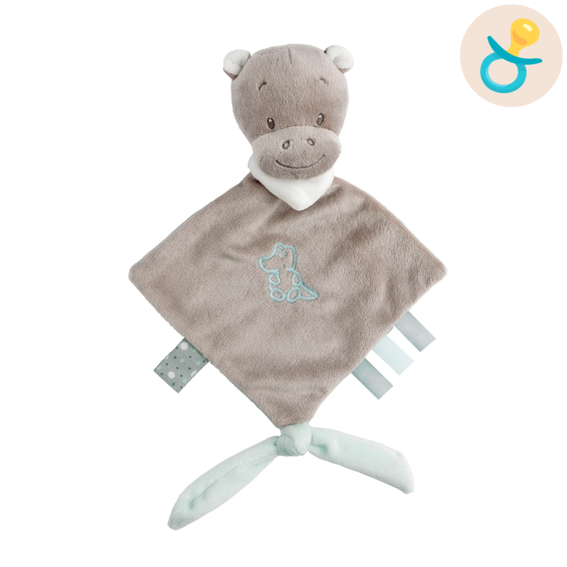  loulou, léa & hippolyte baby conforter hippo grey  